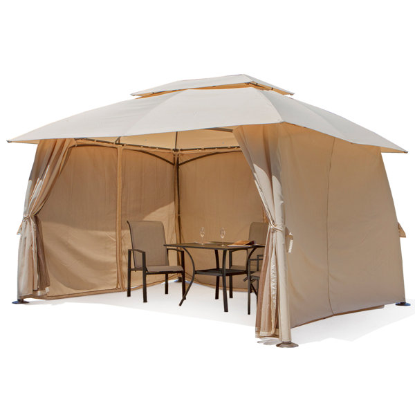 Barton 13 Ft. W x 10 Ft. D Ft Steel Patio Gazebo & Reviews | Wayfair